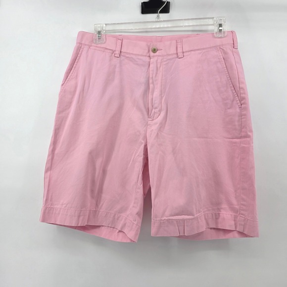 Polo Ralph Lauren Other - Polo Ralph Lauren Pink Chino Flat Front Shorts Mens Size 34 Preppy Golf‎